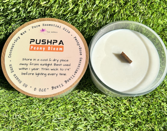 Pushpa (Peony Bloom) Aromatherapy Candle