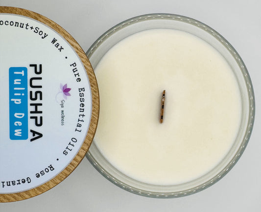 Pushpa (Tulip Dew) Aromatherapy Candle