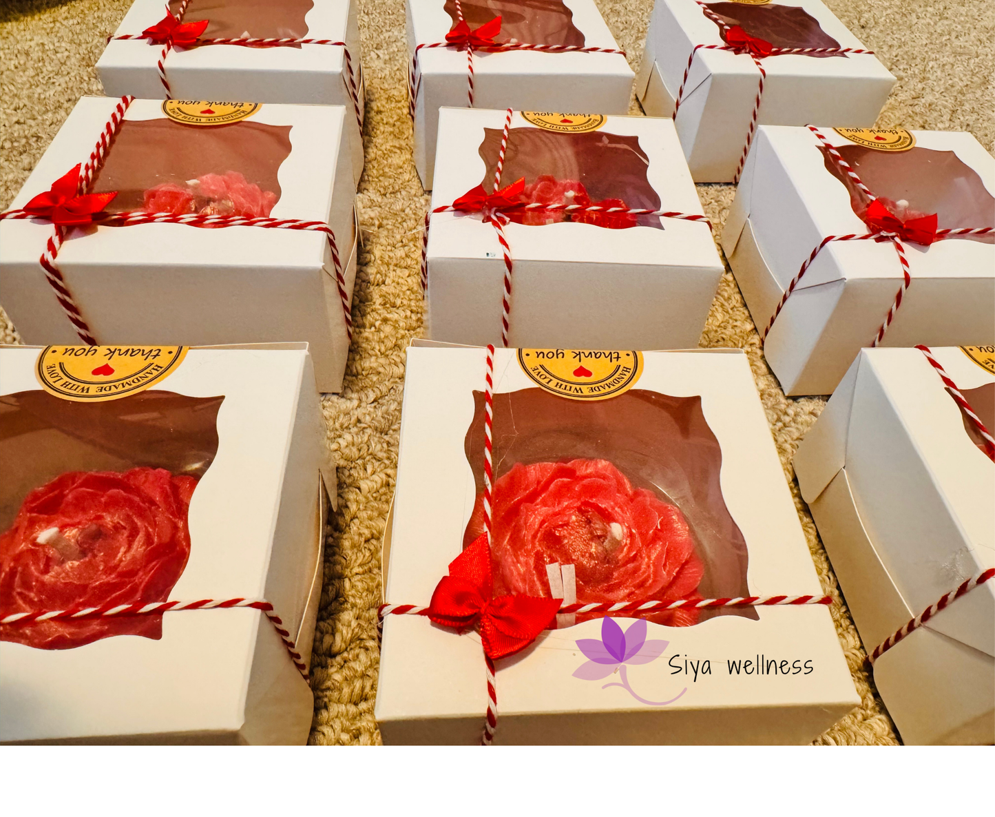 Pushpa (Peony) Flower Aromatherapy Candle