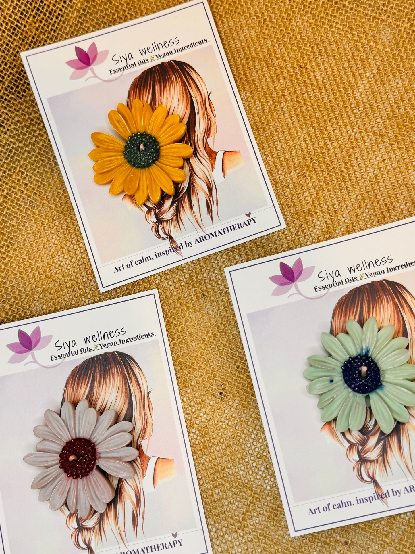 Daisy Flower Aromatherapy Candle