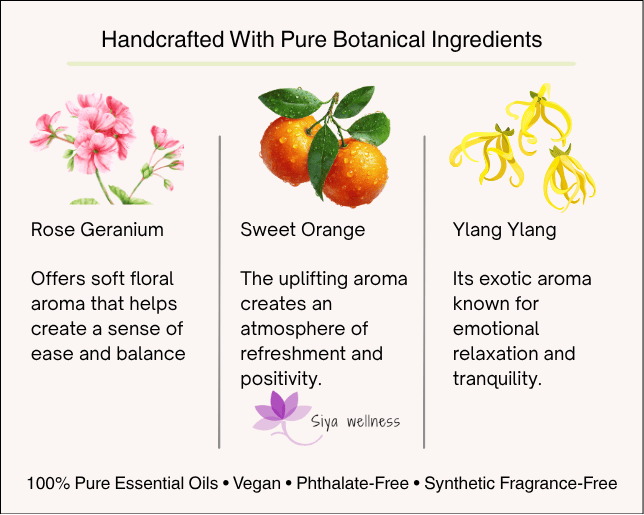 Joyful Calm roll-on with sweet orange and ylang ylang essential oils for a balanced aroma that uplifts the mood while promoting relaxation