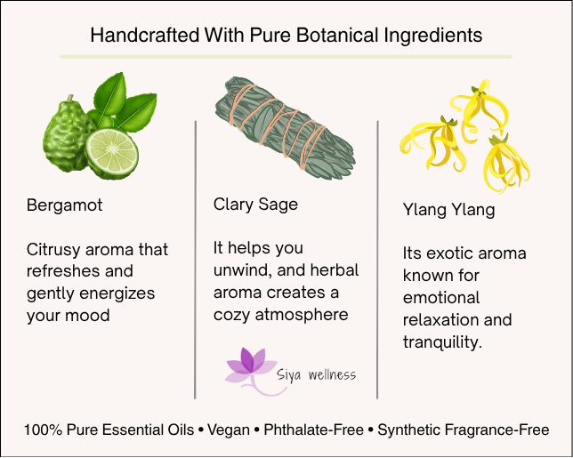 Santulan essential oil blend with clary sage, ylang ylang, and bergamot for emotional balance, relaxation, and mood support