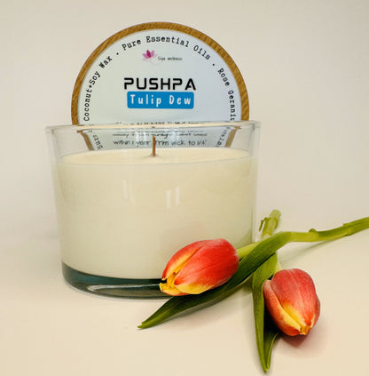 Pushpa (Tulip Dew) Aromatherapy Candle