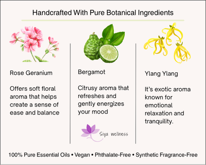 Pushpa Tulip dew decor aromatherapy candle by Siya Wellness, handcrafted floral candle with essential oils for gifting and home decor