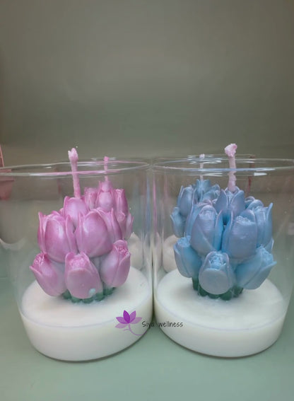 Pushpa (Tulip Bouquet in Jar) Aromatherapy Candle