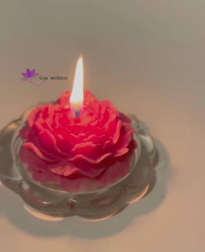Pushpa (Peony) Flower Aromatherapy Candle