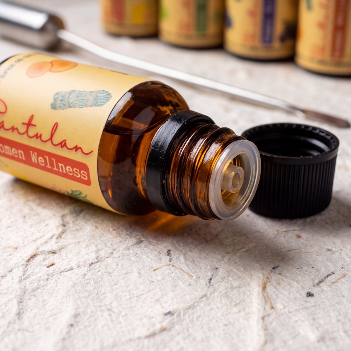 Santulan essential oil blend with clary sage, ylang ylang, and bergamot for emotional balance, relaxation, and mood support