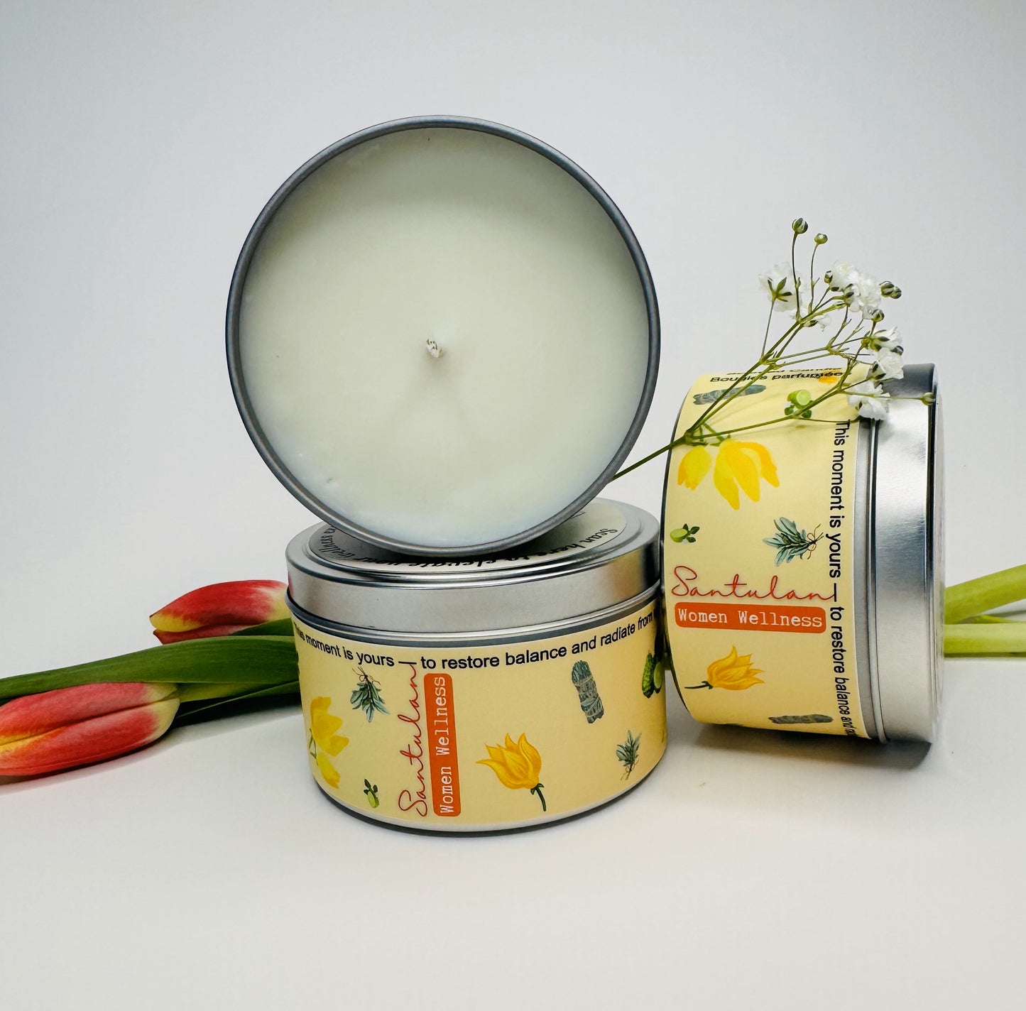 Santulan essential oil blend with clary sage, ylang ylang, and bergamot for emotional balance, relaxation, and mood support