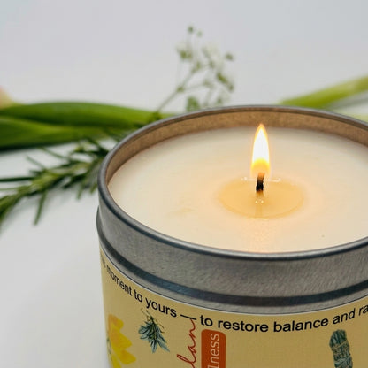 Santulan essential oil blend with clary sage, ylang ylang, and bergamot for emotional balance, relaxation, and mood support